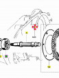 Roll Pin Wheel Axle Gear What Vespa Px 125 150