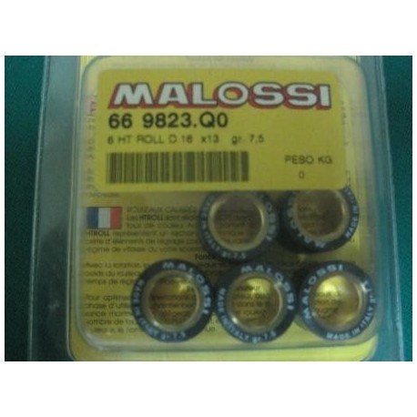 Serie Massette Rulli Variatore D 16 X 13 Gr 7,5 Malossi