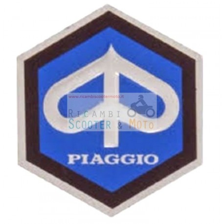Scudetto Logo Crest Sticker Hexagone 42mm Piaggio Grande