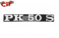 Targhetta scritta emblema cofano laterale Vespa PK 50 S