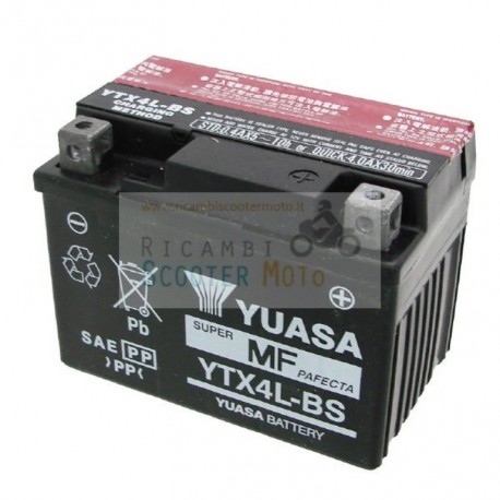 Yuasa Battery Ytx4L-Bs 100 Cpi Crab Without Acid Kit