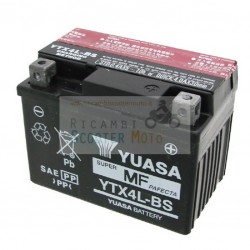Yuasa Battery Ytx4L-Bs Gilera Typhoon Xr 50 00 Without Acid Kit