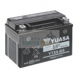 Yuasa Battery Ytx9-Bs Adly Interceptor 300 05/08 Without Acid Kit