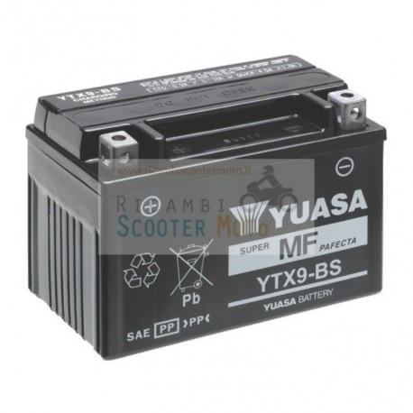 Yuasa Batterie Ytx9-Bs Arctic Cat Dvx 400 Ts 06/07 Ohne Säure-Kit