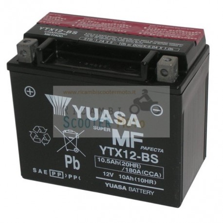 Batteria Yuasa Ytx12-Bs Suzuki Gsx R Hayabusa 1340 08/13 Senza Kit Acido