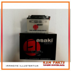 Battery Asaki Cbtx4L-Bs Eq Yuasa Ytx4L-Bs Piaggio Liberty 50 2T 97/03 Without Acid Kit