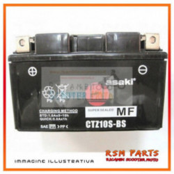 Batterie Asaki Ctz10S-Bs Equivalent Ttz10S-B Smc Ktm 690 4T 08/11 Ohne Säure-Kit