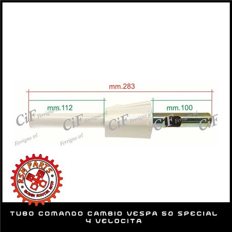 Commande Tube Transmission 4 vitesses Vespa 50 Special