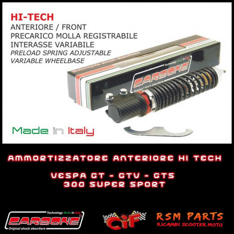 Front shock absorber Vespa GTV 125 Hi Tech Carbon Look