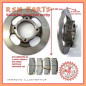 Kit front brake discs Ø 209 with pads CHATENET CH22 BAROODER