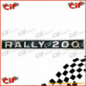 Badge Written plate Vespa Rally 200 1972-1974 The Rear