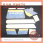 Kit de serie calco frontal adhesivos original Gilera Supersport
