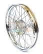 Cercle roue avant 15 Original Malaguti Grizzly 12 chrome poli