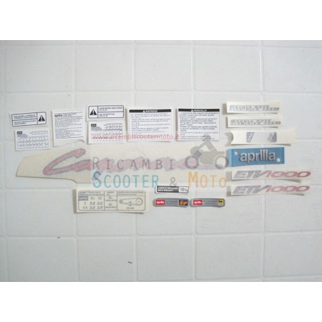 stickers autocollants série originale Aprilia ETV 1000 Caponord 01-03