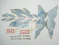 stickers autocollants série Côtés touareg originaux Aprilia 50 Et 50 1987