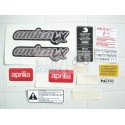 autocollants de la série Deep Black Stickers Aprilia Amico 50 92-93 Lx