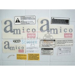 autocollants de la série originale autocollants gris Aprilia Amico 50 96-98