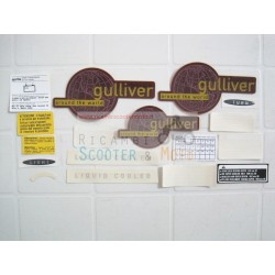 autocollants de la série autocollants rouge Aprilia Gulliver 50 Opaque Lc 96-98