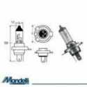 Lamp X-Racer H4 12V-60 / 55W Aprilia Mojito Retro' - 125 1999-2001