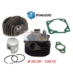 Groupe thermique diamètre du cylindre 55 de 102 cc Piaggio Vespa 50 Special