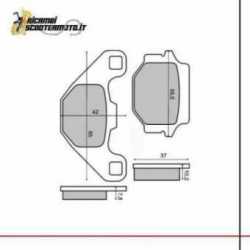Rear Brake Pads Ktm Exc 350 Lc4 Competition 350 1993/1993