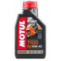 1 litro de aceite de motor MOTUL 7100 4T 10W40 100% Sintético ESTER JASO MA2