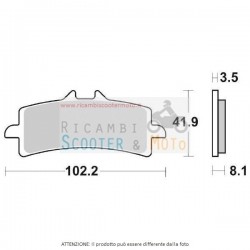 Brake Pad Ant Dx-Sx Aprilia RSV 4 R (Rka00) 1000 09/10