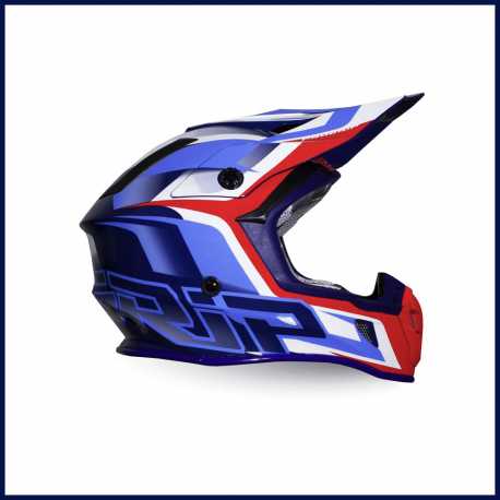 Enduro Cross Progrip Helm Blau Special High Impact ABS