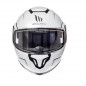 Modular helmet MT Helmets Atom SV Solid Gloss Pearl white