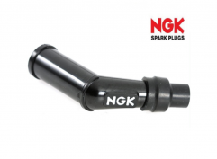 Spark plug cap NGK V05E shielded cap 10 - 12 mm 120 degree bend PIAGGIO
