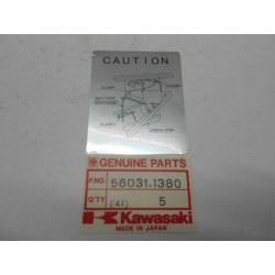 Etiquette adhésive plaque de batterie Kawasaki Klr B6-B9 600 91-94
