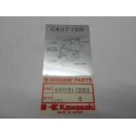 Etiqueta adhesiva placa de bateria Kawasaki Klr B6-B9 600 91-94